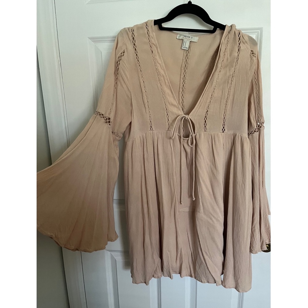 Forever 21 wide sleeve boho dress
